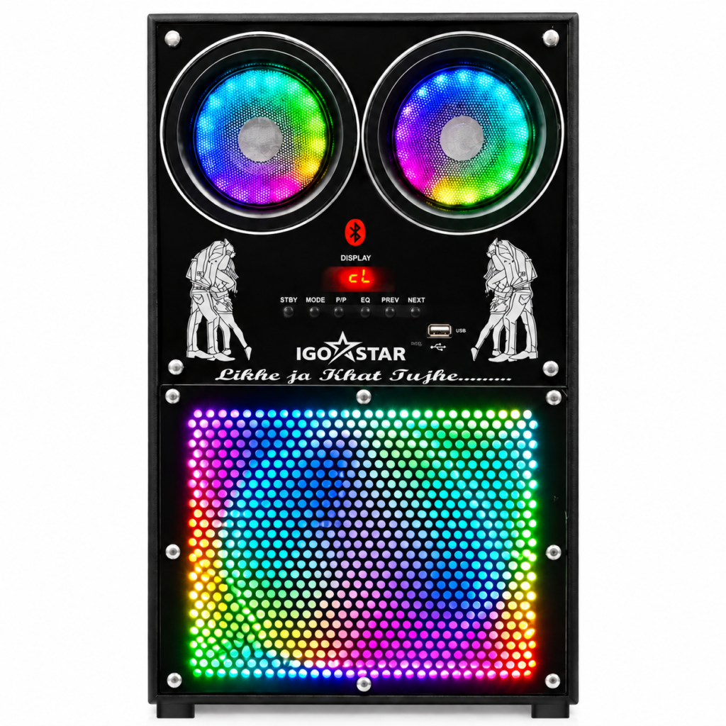 IGO STAR IG-2407-NAZARAA 140 W Bluetooth Tower Speaker (Black, 4.2 Channel)